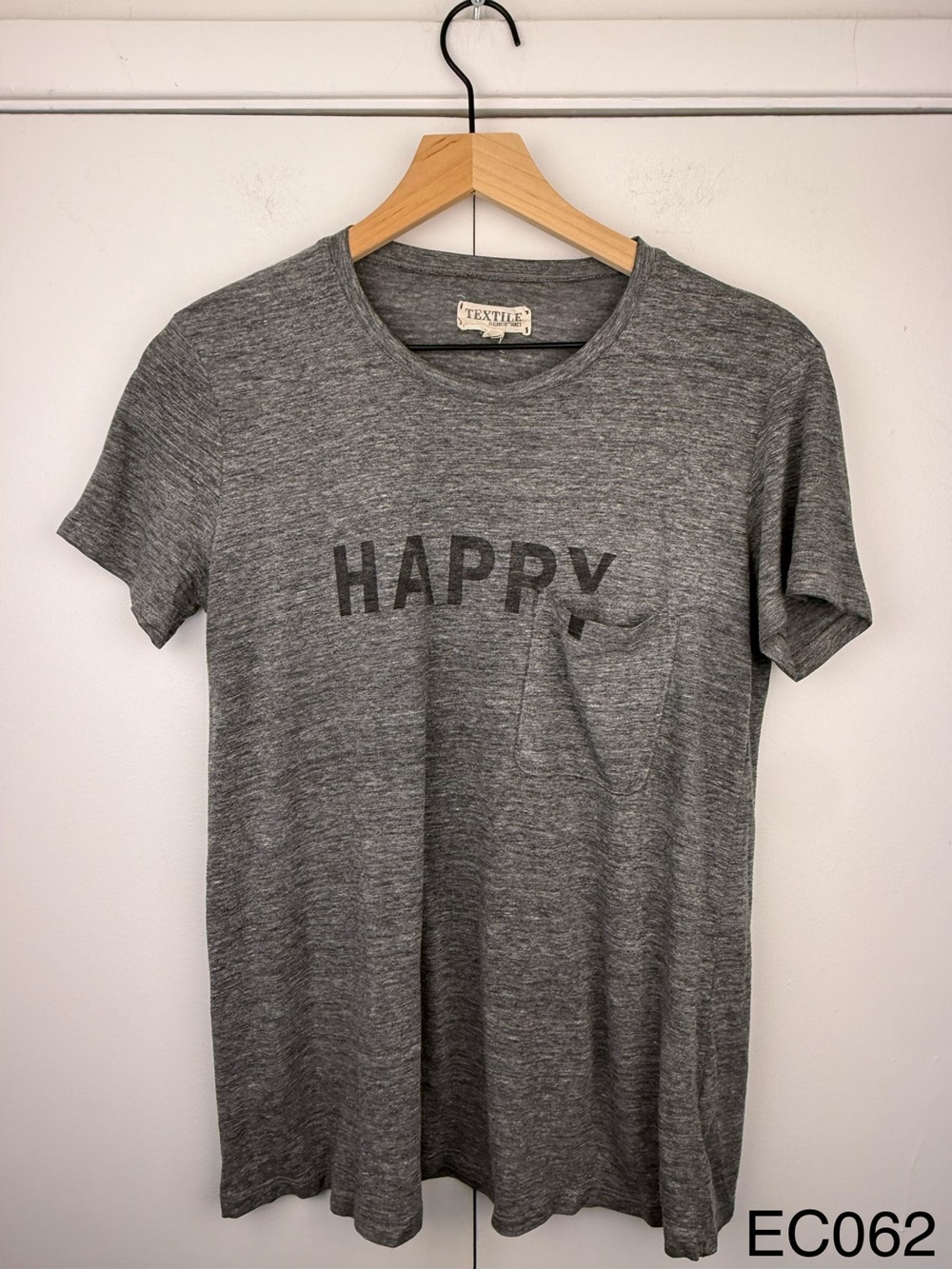 TEXTILE Elizabeth and James Happy Bowery Tee Gray S